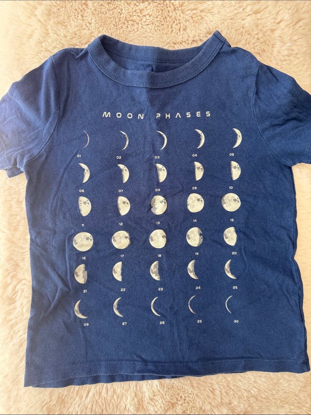Gap Kids XS Navy 'Moon Phases' Top